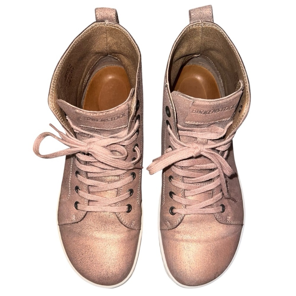 Birkenstock Women's Bartlett High-Top Sneakers Metallic Rose Gold EU 38 US 7 - Picture 5 of 9